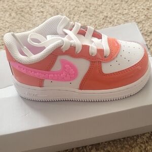Nike Kids' Orange and Pink Sneakers